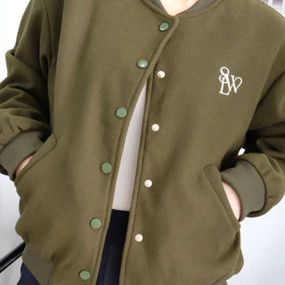 Lawyer Store| [735284] เสื้อแจ็คเก็ต ปัก SLW ผ้าวูล มีซับในให้ อัดกาว อยู่ทรง กระดุมแป๊กใช้งานได้จริงอยู่ทรง เนื้อผ้าดี
