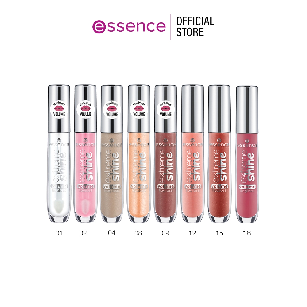 essence  เอสเซนส์ extreme shine volume lipgloss ลิปกลอส ลิปจุ่ม ปากอิ่มฟู ให้ความชุ่มชื้น