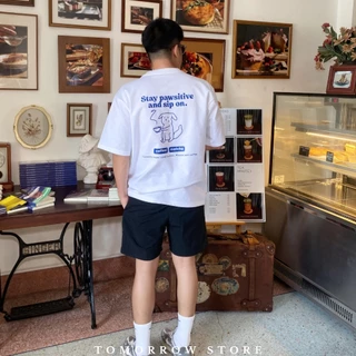 TOMORROW- เสื้อOVERSIZE/Premium-Stay Pawsitive