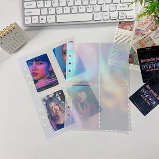 พร้อมส่ง🇹🇭 ไส้แฟ้มขนาดA5 6ห่วง (วัสดุPPไม่ดูดการ์ด) 4,2,1ช่อง ไส้แฟ้ม10แผ่น เก็บการ์ด โปสการ์ด #AA