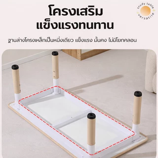 MINIBEIGE💎โต๊ะเขียนหนังสือเด็ก โต๊ะเรียนหนังสือ IKEA พร้อมเก้าอี้ ปรับความสูงได้ รับน้ำหนักได้เยอะ โต๊ะ1+เก้าอี้1