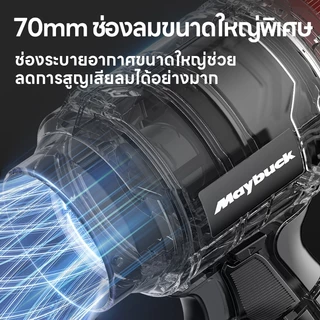 Maybuck พัดลมเทอร์โบเจ็ท 300W โบลเวอร์ เครื่องเป่าลมไร้สาย เครื่องเป่าลมไฟฟ้า แบบพกพาฝุ่น พัดลม