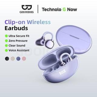 GOOJODOQ J235 หูฟังบลูทูธ หูฟัง Bluetooth 5.3 Ipx5 ไมโครโฟนในตัว หูฟังไร้สาย หูฟังclipon สมาร์ททัช