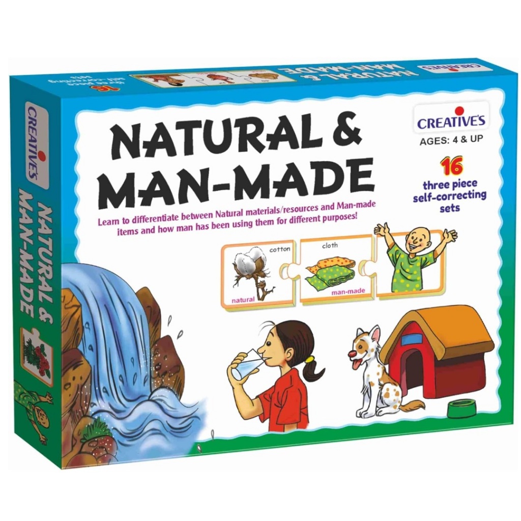 Creative's - Natural & Man-Made เกมจับคู่สิ่งของจากธรรมชาติ และสิ่งที่มนุษย์สร้างขึ้น