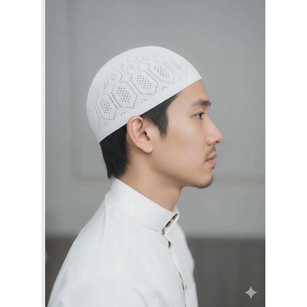 หมวกมุสลิมชาย ฟรีไซส์ ผ้าไหมถักนุ่ม ใส่สบายตลอดวัน