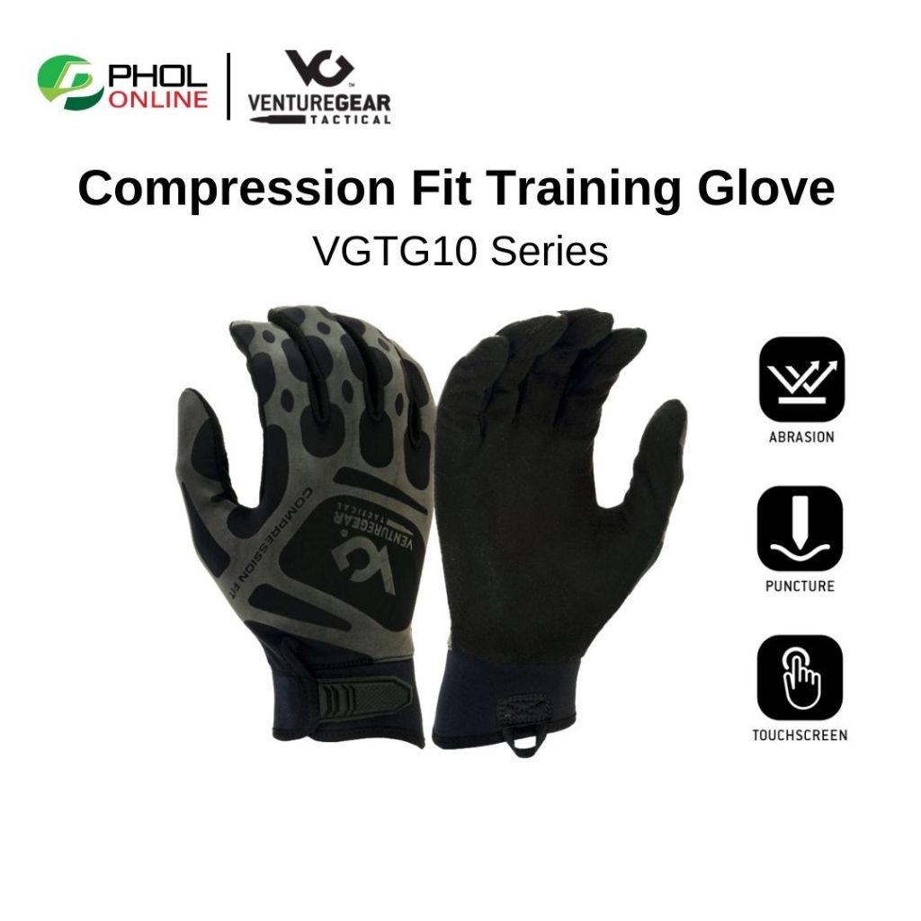 ถุงมือ VentureGear Tactical รุ่น VGTG10 Compression Fit ถุงมือทหาร ทัชสกรีนได้