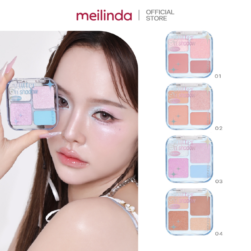 Glitter On Shadow Palette (กลิตเตอร์ออนชาโดว) MC3138