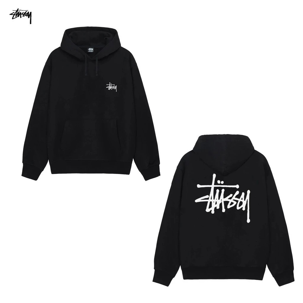 🐋【2025 แฟชั่นใหม่ Hoodie】 [ Cotton] 『 Stussy 』✈️พร้อมส่ง/ หุ้ม stussy BALL ZIP HOODIE เสื้อคลุมมีฮู้ดพิมพ์ลาย M-3XL