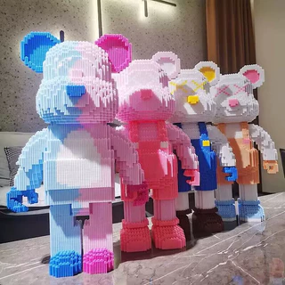 ตัวต่อเลโก้ขนาดใหญ่ อิฐ 10,000 ก้อน บล็อกตัวต่อ 3 มิติ 55 ซม. ตัวต่อของเล่น Sanrio 3D Violent Bear 55 ซม.