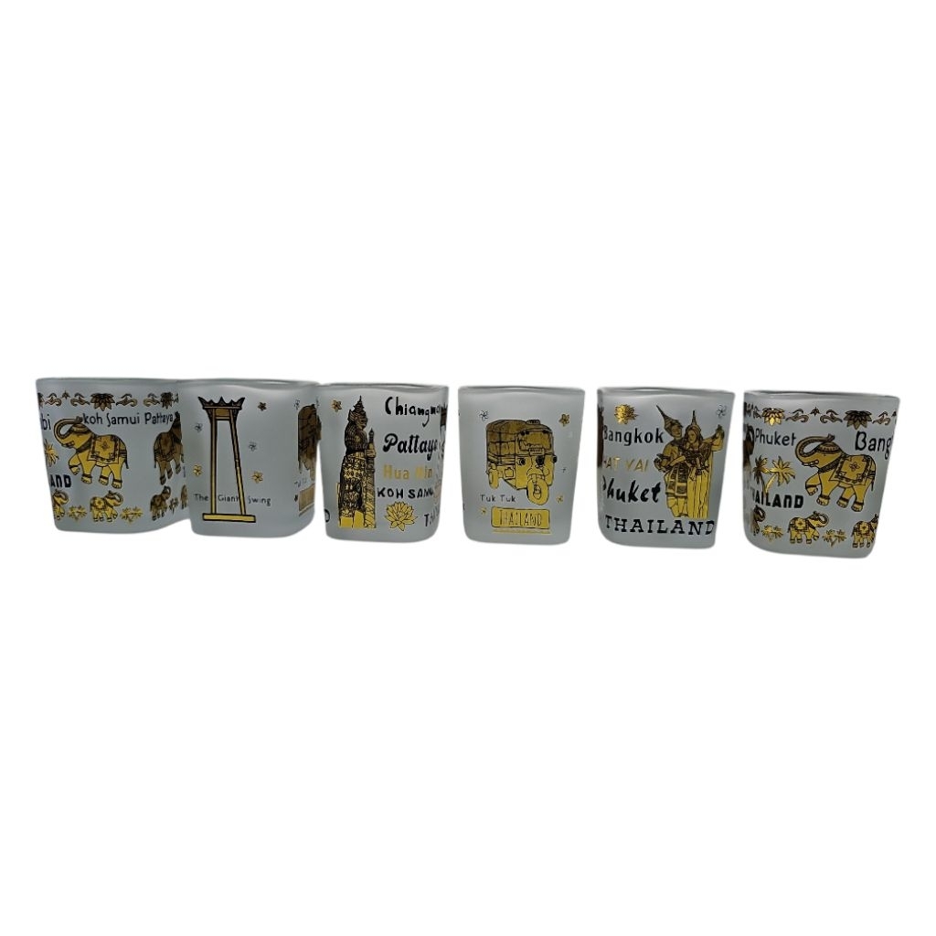 RMแก้วช็อตลายไทยแลนด์ สีทอง (Thailand Souvenir Shot Glass)