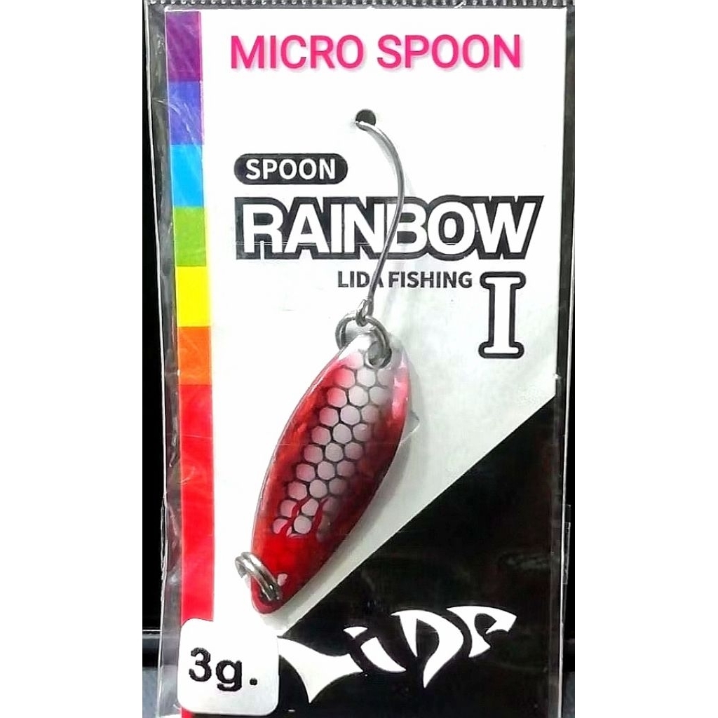 ไมโครสปูลตกปลา อุปกรณ์ตกปลา แบรนด์​  SIAM.SPOON​  MICRO SPOON​ RAINBOW  3g / 5g