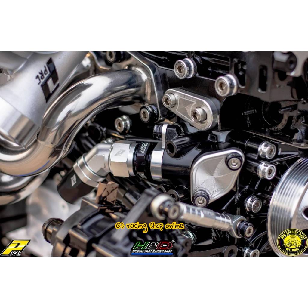 แป้นคอน้ำล่างHPD พร้อมเกลียวAN16 สำหรับเดินท่อน้ำแบบฟิตติ้งตรงรุ่น D-max/All-new/U4