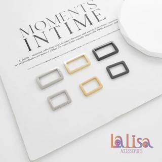 ห่วงสี่เหลี่ยมโลหะ อะไหล่กระเป๋า เสื้อผ้า ขนาด 20–40mm alloy square buckle CW-1145B
