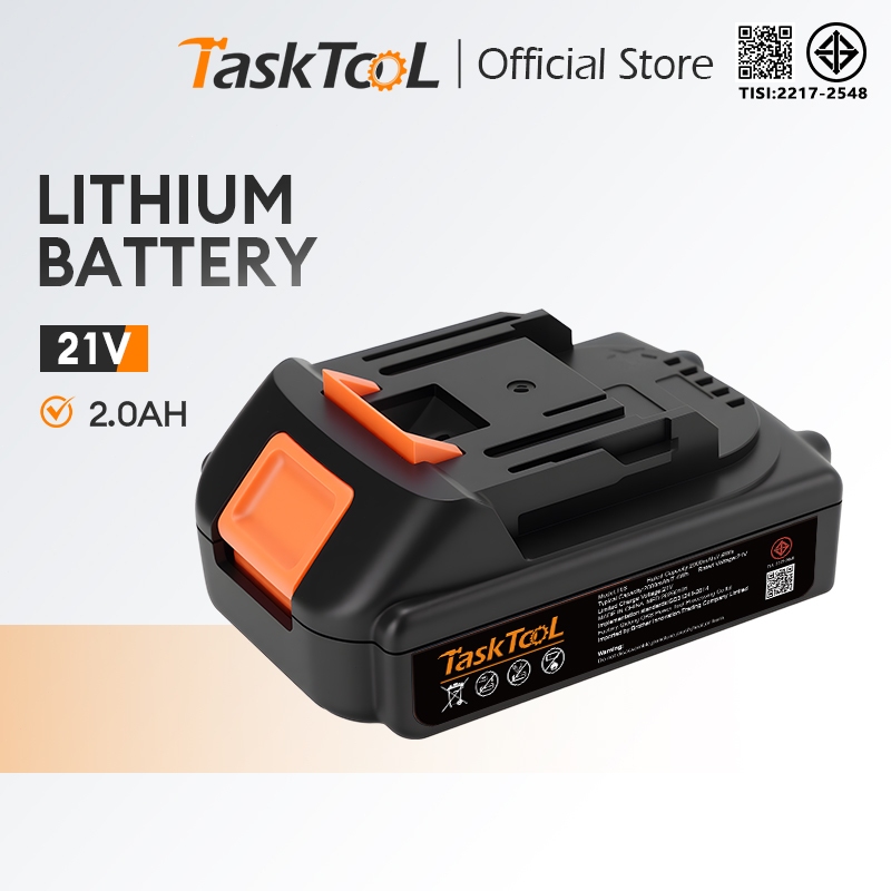 TASKTOOL TISI มาตรฐาน MT-21V เปลี่ยนแบตเตอรี่ลิเธียม 5  แบตเตอรี่ ความจุแบตเตอรี่ลิเธียมสำหรับ MAKITA ประแจไร้สาย