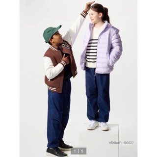 Uniqlo กางเกงขายาวเด็ก Warm Lined เดนิม ไซด์ 110/130 ของใหม่…