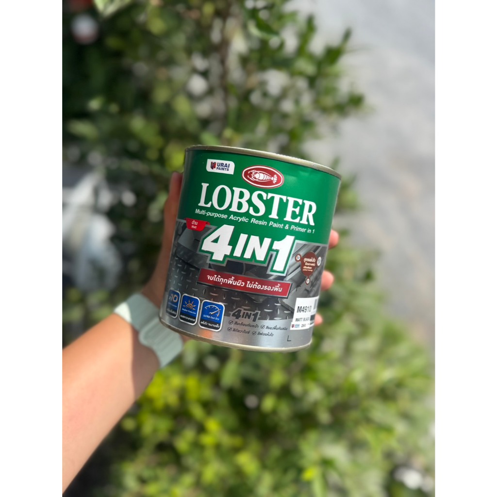 สีทาผนัง LOBSTER 4 in 1 สีด้าน