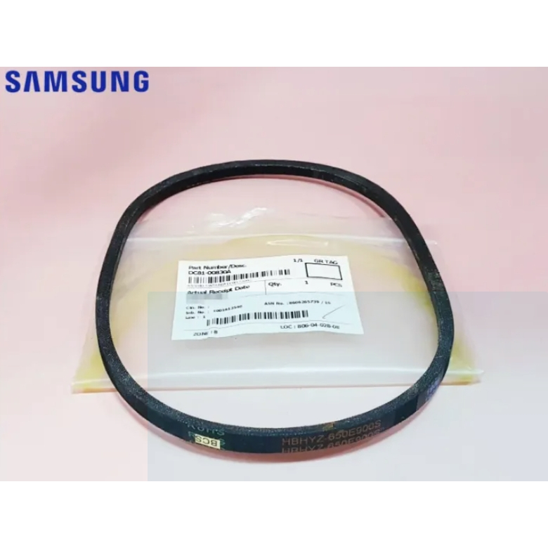 อะไหล่เเท้ศูนย์/สายพานเครื่องซักผ้าซัมซุง/DC81-00830A/SVC-V-BELT SAMSUNG/ใช้ได้กับรุ่น WT12J4200MB/ST