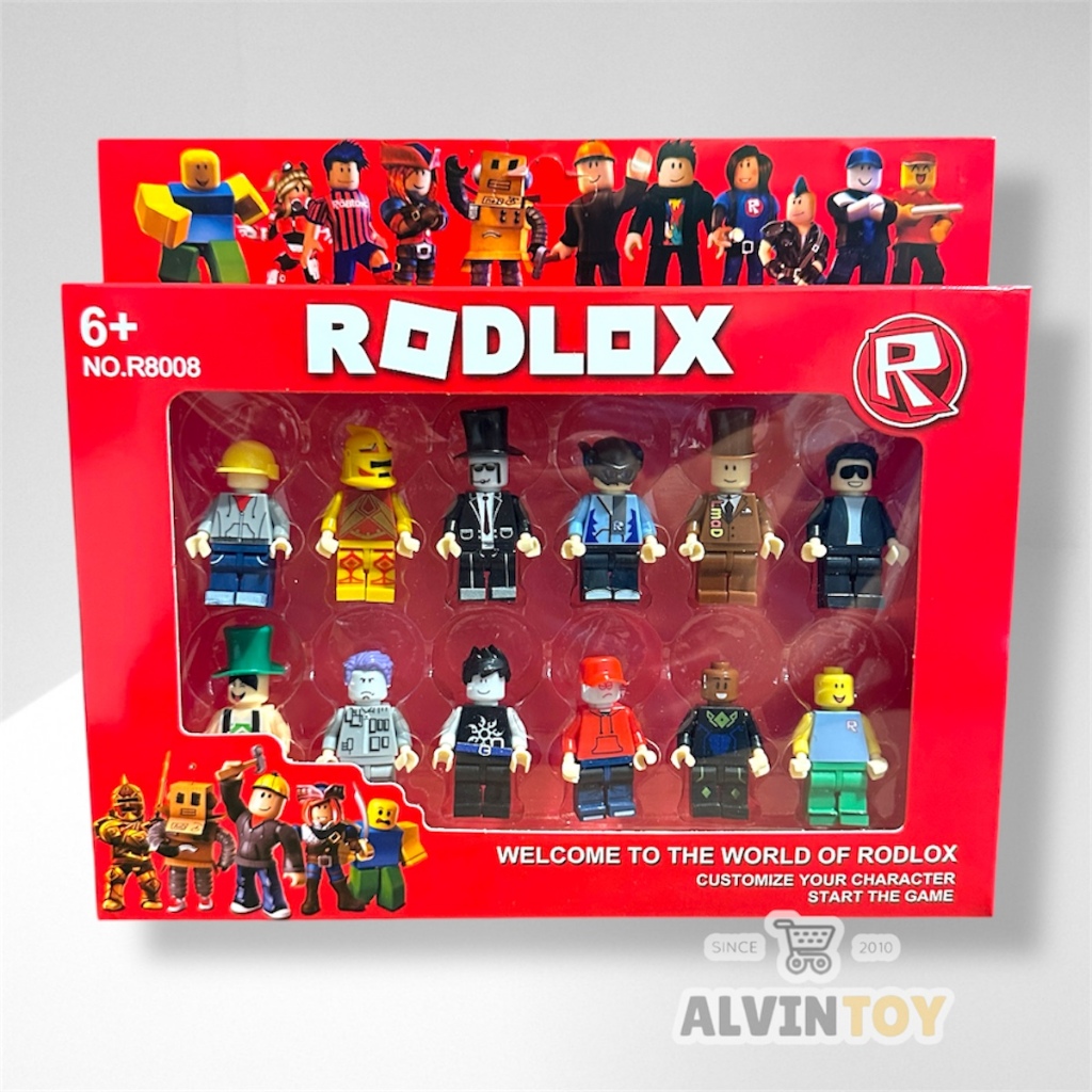 ส่งเร็ว พร้อมส่งจาก กทม. โมเดล ของเล่น Roblox ชุด 12 ตัว พร้อมอุปกรณ์ตกแต่ง เก็บเงินปลายทางได้
