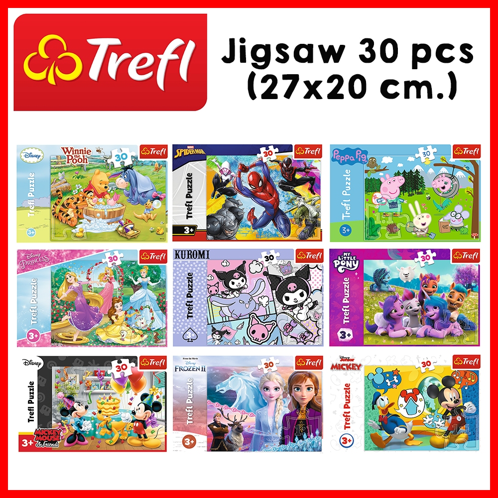 TREFL Jigsaw จิ๊กซอว์เด็ก ลายดิสนี่ย์ จำนวน 30 ชิ้น Disney Mickey Peppa Pig ลิขสิทธิ์แท้ ผลิตและนำเข้าจายุโรป (3ปี+)