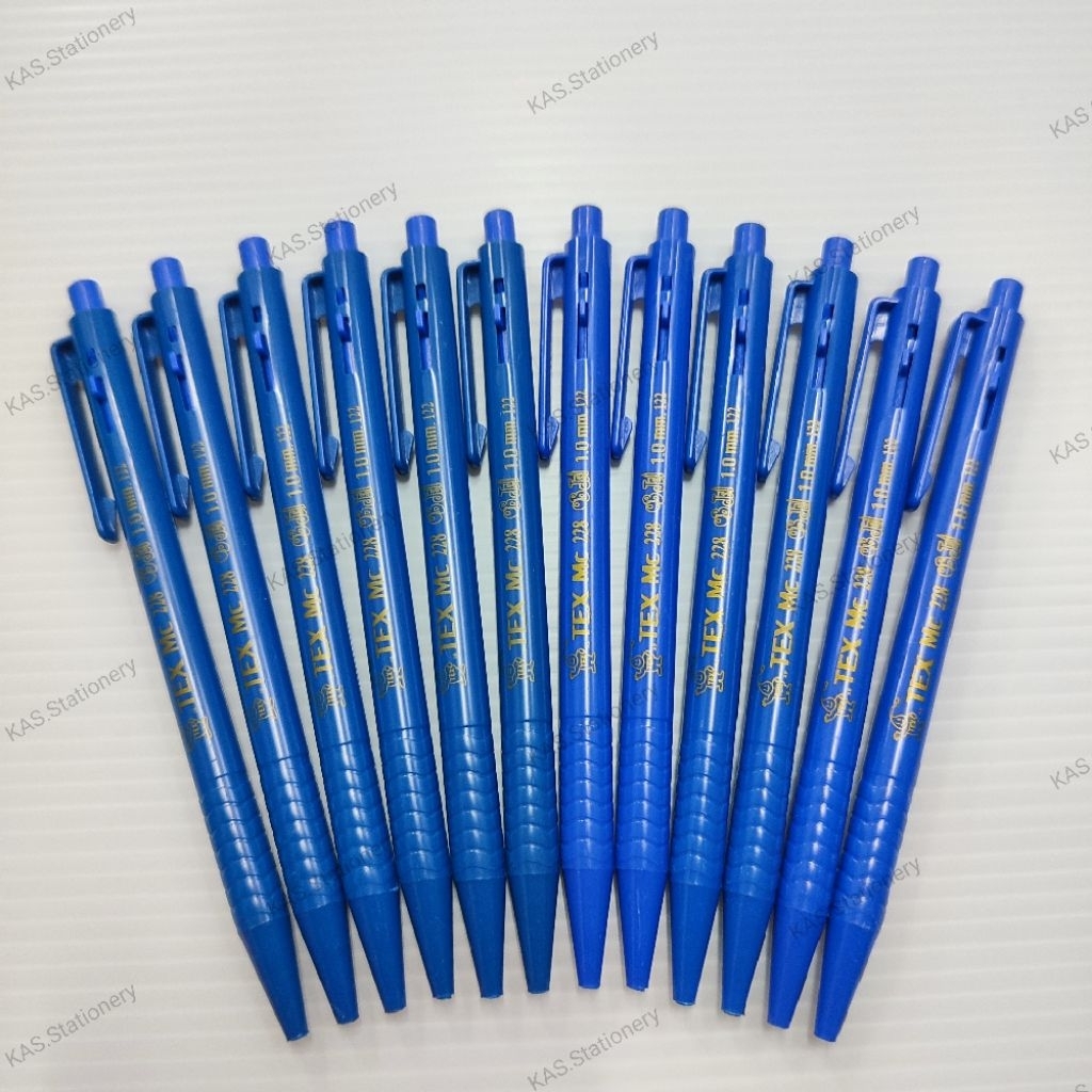 ปากกาลูกลื่น 1.0mm TEX (1×12ด้าม) MC228 ราคา ถูกที่สุด ดีลบีเคเค แกลเลอรีภาพที่ 4