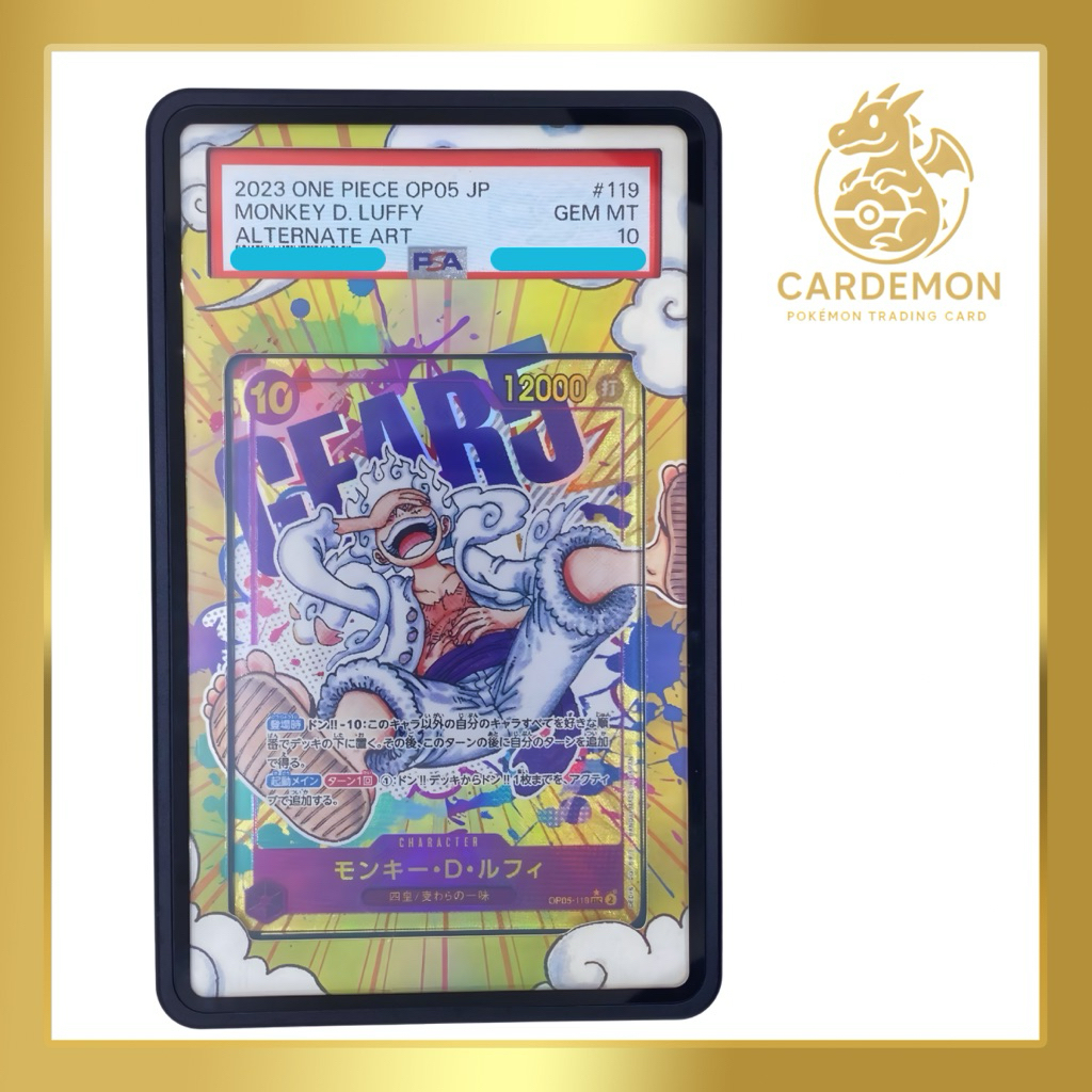 One Piece Monkey.D.Luffy SEC-P [OP05-119] [JP] PSA 10 ของแท้ 100%