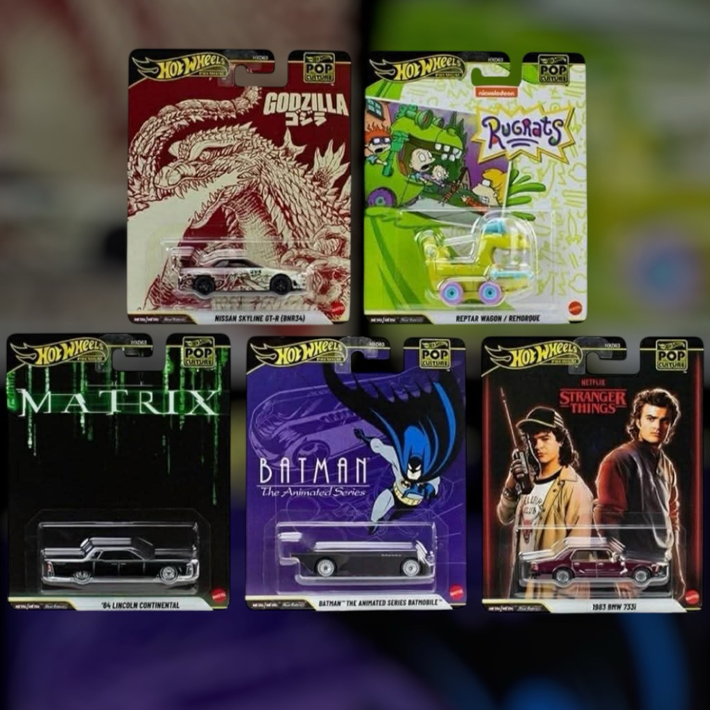 Hot Wheels Pop Culture 2025 N Case ชุด 5 คัน
