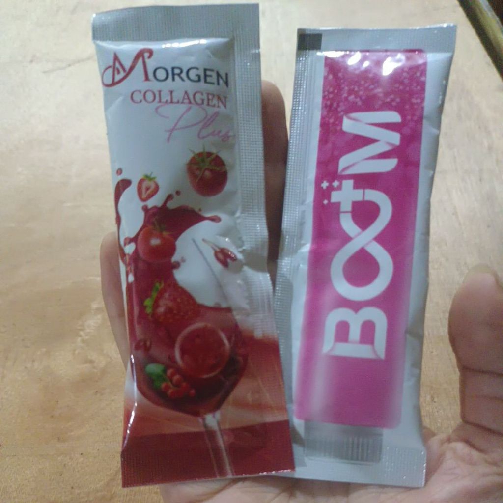 BOOM คอลลาเจน/MORGEN มอเก้น คอลลาเจน  อาหารผิว (ขาย2ซอง 20฿)พร้อมส่ง