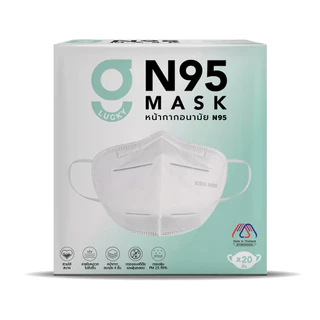 หน้ากากอนามัย N95 จีลัคกี้ แมสทรง 3 มิติ หนา 4 ชั้น G LUCKY N95 Mask 4-Layer