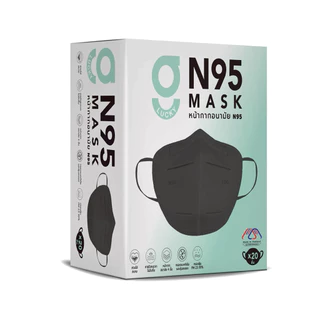 หน้ากากอนามัย N95 จีลัคกี้ แมสทรง 3 มิติ หนา 4 ชั้น G LUCKY N95 Mask 4-Layer