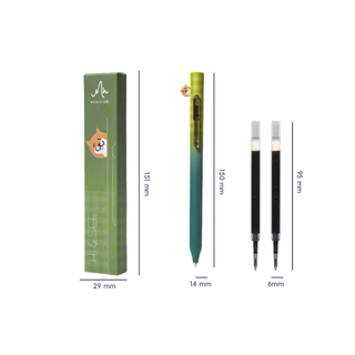 [พร้อมส่ง] ปากกาเจลน่ารัก Meniu Hi & See น้องชิบะขี้อาย ปากกาเขียนลื่น 0.5mm หมึกดำ หมึกแห้งไว กันน้ำ ไม่เลอะมือ