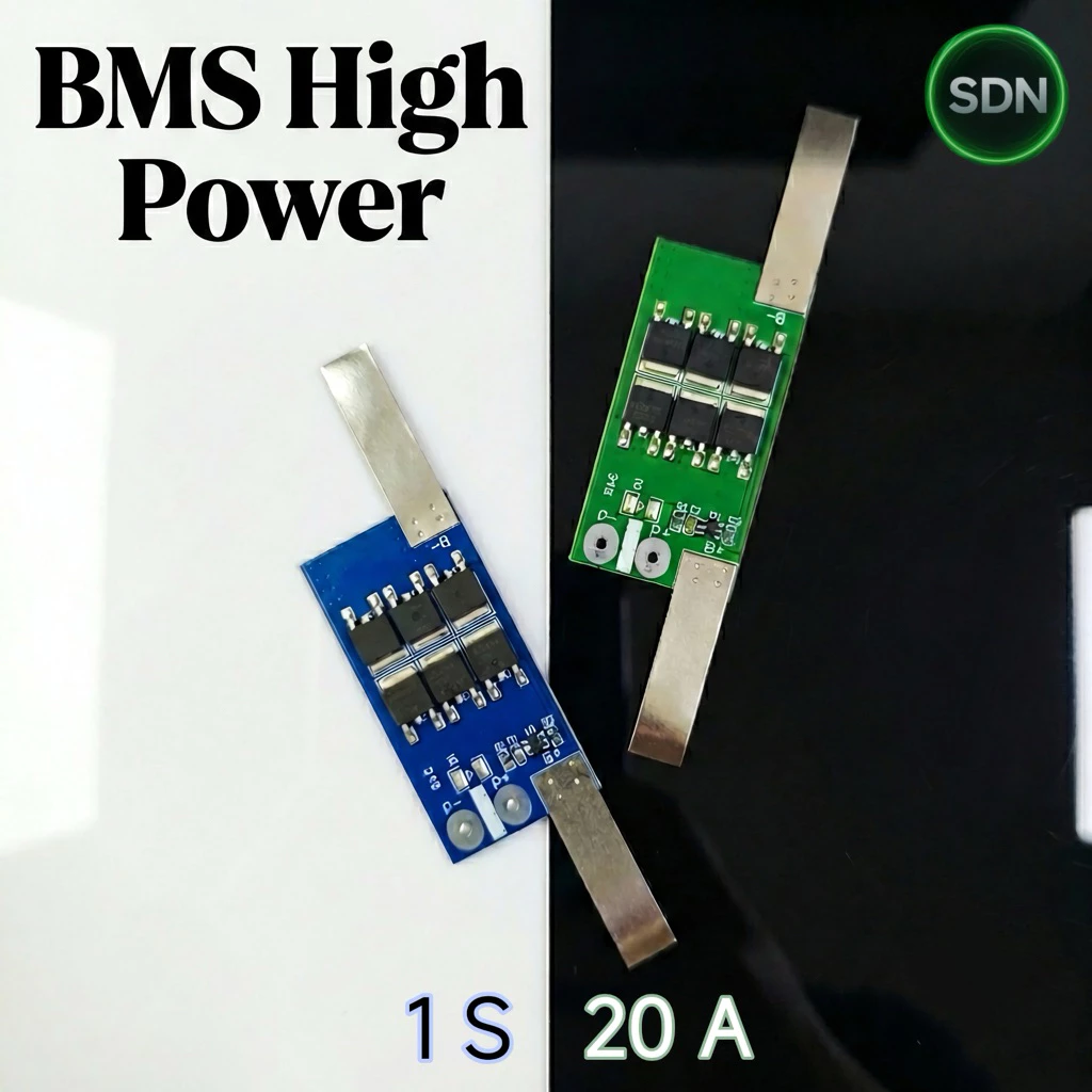 [High Power 1S] BMS รุ่นพิเศษพลังงานต่อเนื่อง ไฟทางเดินโซล่าเซลล์ และระบบจัดเก็บพลังงานขนาดเล็ก