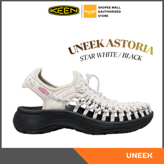 KEEN Women's UNEEK ASTORIA (STAR WHITEBLACK) สูงขึ้น 4 ซม. ร…