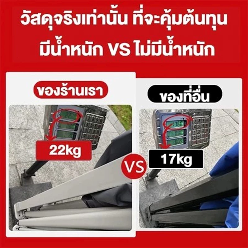 เต็นท์พับ 2x2 2x3 3x3 3x6 เมตร ร่มขายของ thumbnail 10