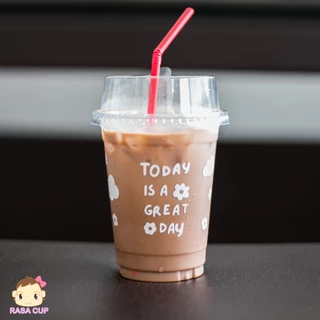 Today-FC-100 : แก้ว PET ยี่ห้อ FPC ขนาด 16oz รุ่น FC16 สกรีนลาย Today บรรจุ 100 ใบ (เฉพาะแก้วไม่รวมฝา)