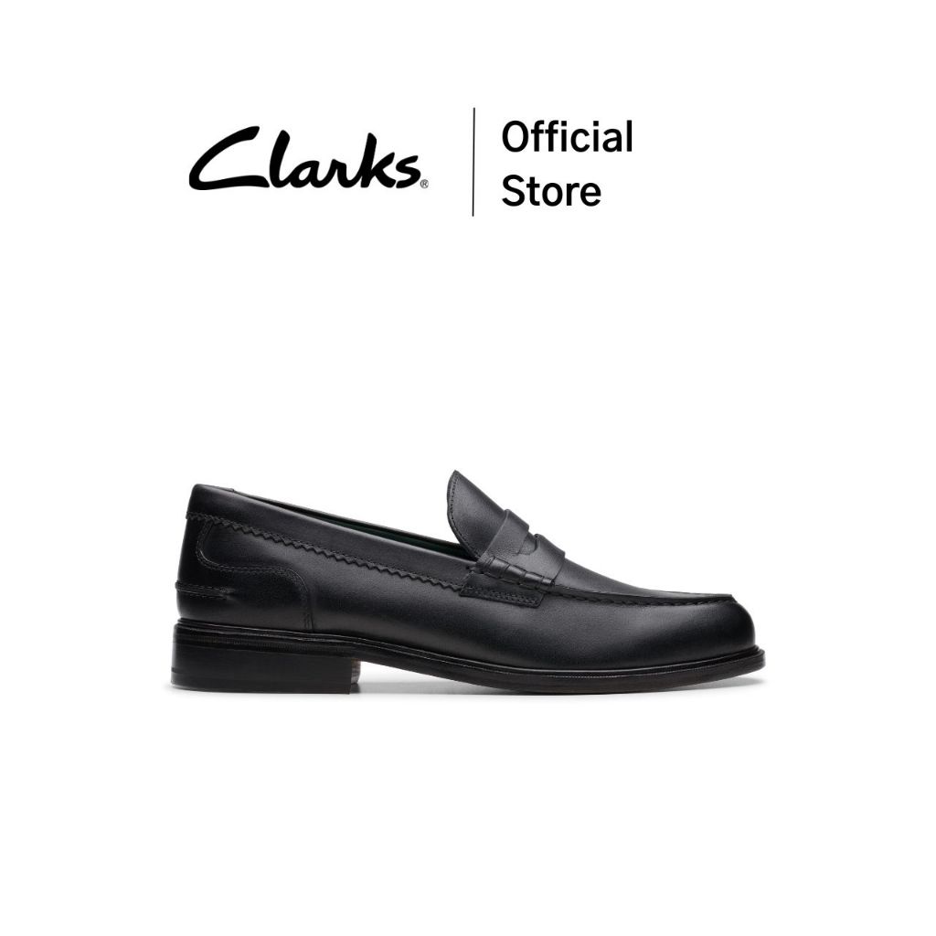 Clarks รุ่น CRAFTJAMES LO สี BLACK LEATHER รองเท้าหนังแท้ ทรง LOAFER (รองเท้าลอฟเฟอร์)  คุณภาพดี ใส่สบาย รองเท้าทำงาน