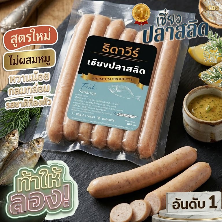 🐟 กุนเชียงปลา เชียงปลาสลิด  ธิดาวีร์เชียงปลาสลิด ซอสหอม โปรตีนสูง หวานน้อย อร่อย สะอาดการันตีความอร่อย ขนาด 400g 🐟
