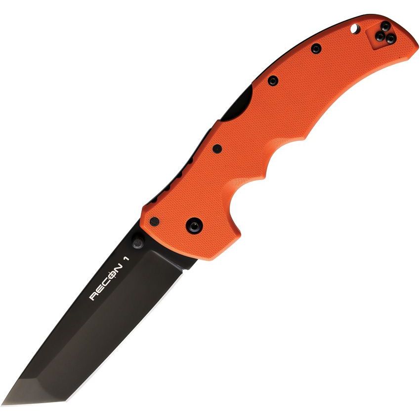 มีดพับ Cold Steel Recon 1 Tanto S35VN Plain Blade, Orange G10 Handles (CS-27BT-ORBK)