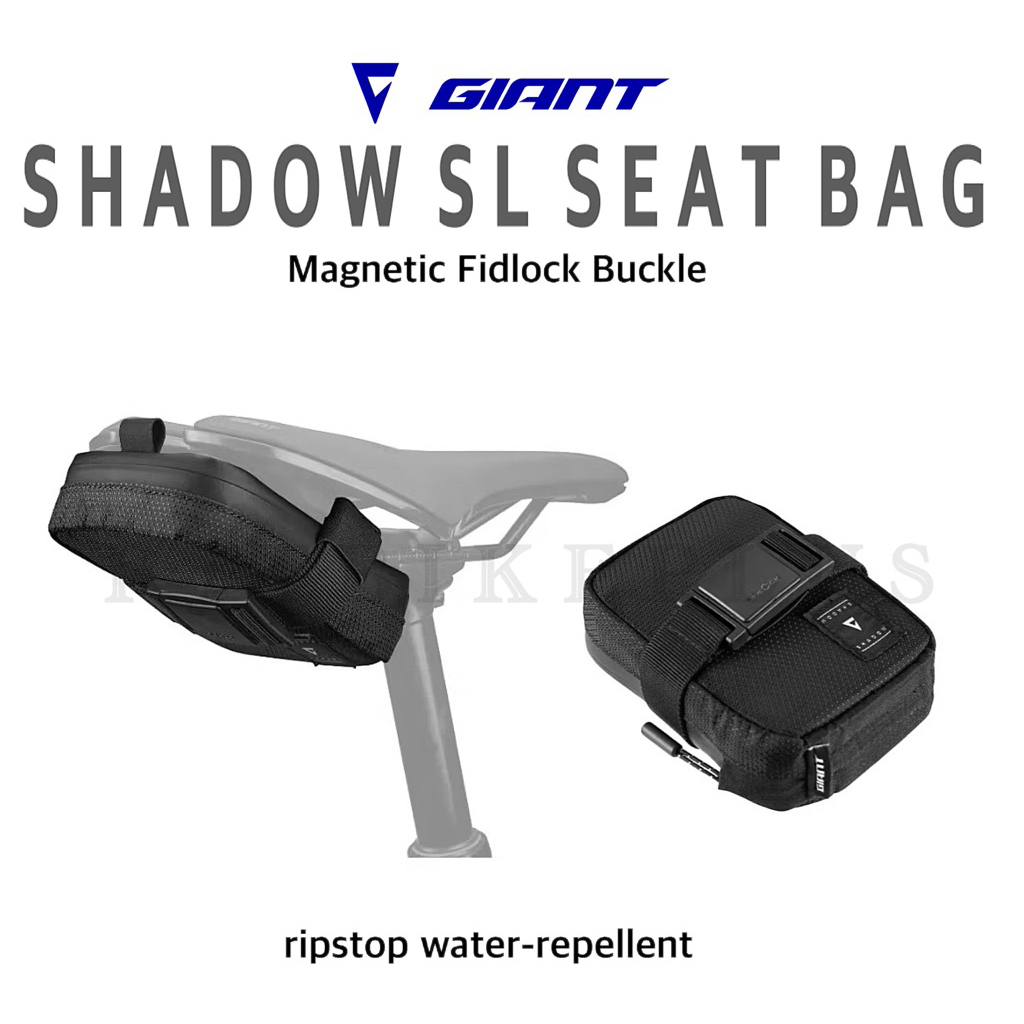 กระเป๋าใต้อานจักรยาน GIANT รุ่น SHADOW SL SEAT BAG — สีดำ เล็ก เบา ทนจริง!