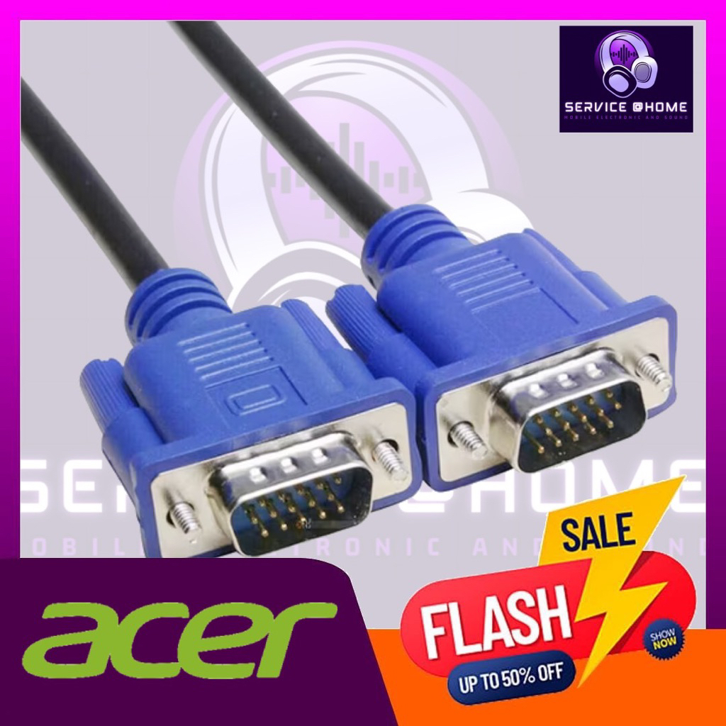 สายต่อจอ VGA แท้ติดจอ Acer รองรับความละเอียดสูงสุด 1920x1200(WUXGA)