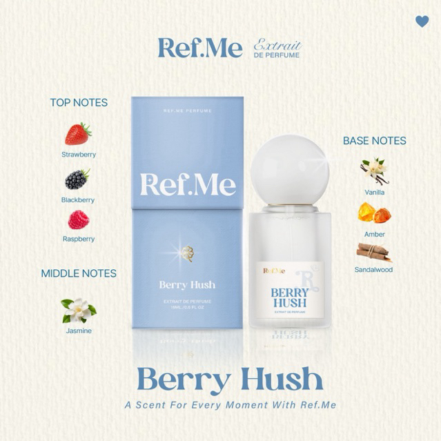 Ref.Me perfume กลิ่น Berry hush น้ำหอมเรฟมี
