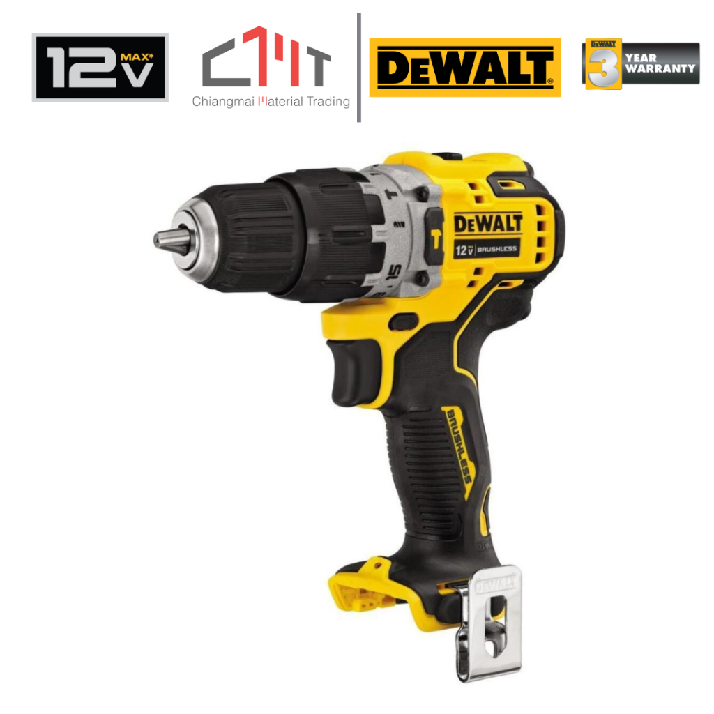 DEWALT สว่านกระแทกไร้สาย 12V No.DCD706N-XJ (เครื่องเปล่า)