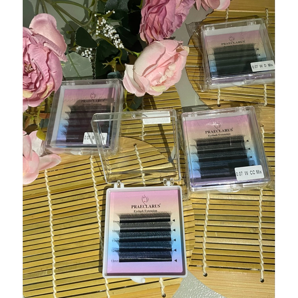 007WW PRAECLARUS -Mix9,10,11,12,13 มี5แถว PRAECLARUS ขนตาปลอม Eyelash Extension