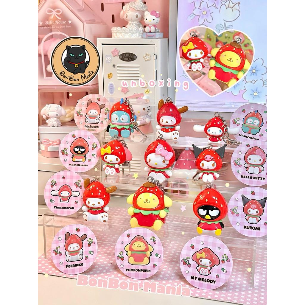[แบบแยก-เลือกลายได้]Sanrio Family Cute Voice Friends series Retro Tape Player blind box set