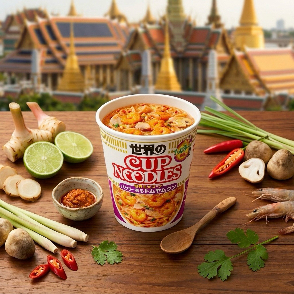 พร้อมส่งในไทย มาม่าต้มยำกุ้งคัพ Nissin ญี่ปุ่น NISSIN Noodle ต้มยำกุ้ง