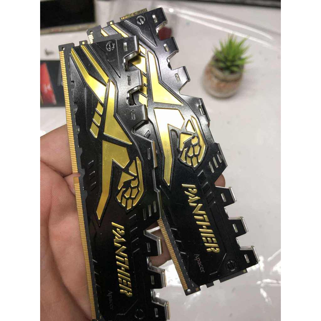 16GB (8GBx2) DDR4 3200MHz RAM (หน่วยความจำ) APACER GOLDEN PANTHER ไม่มีกล่อง ใช้งานปกติ
