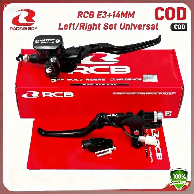 2026 New RCB มือเบรค UNIVERSAL MASTER E3 14 มม. ชนิดไฮดรอลิก Racing Boy 100%ของแท้