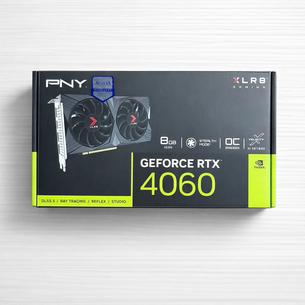 กล่องการ์ดจอ การ์ดจอ กล่อง การ์ดจอ PNY GEFORCE RTX 4060
