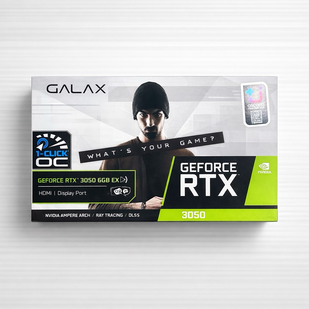 กล่องการ์ดจอ การ์ดจอ กล่อง การ์ดจอ GALAX GEFORCE GTX 3050
