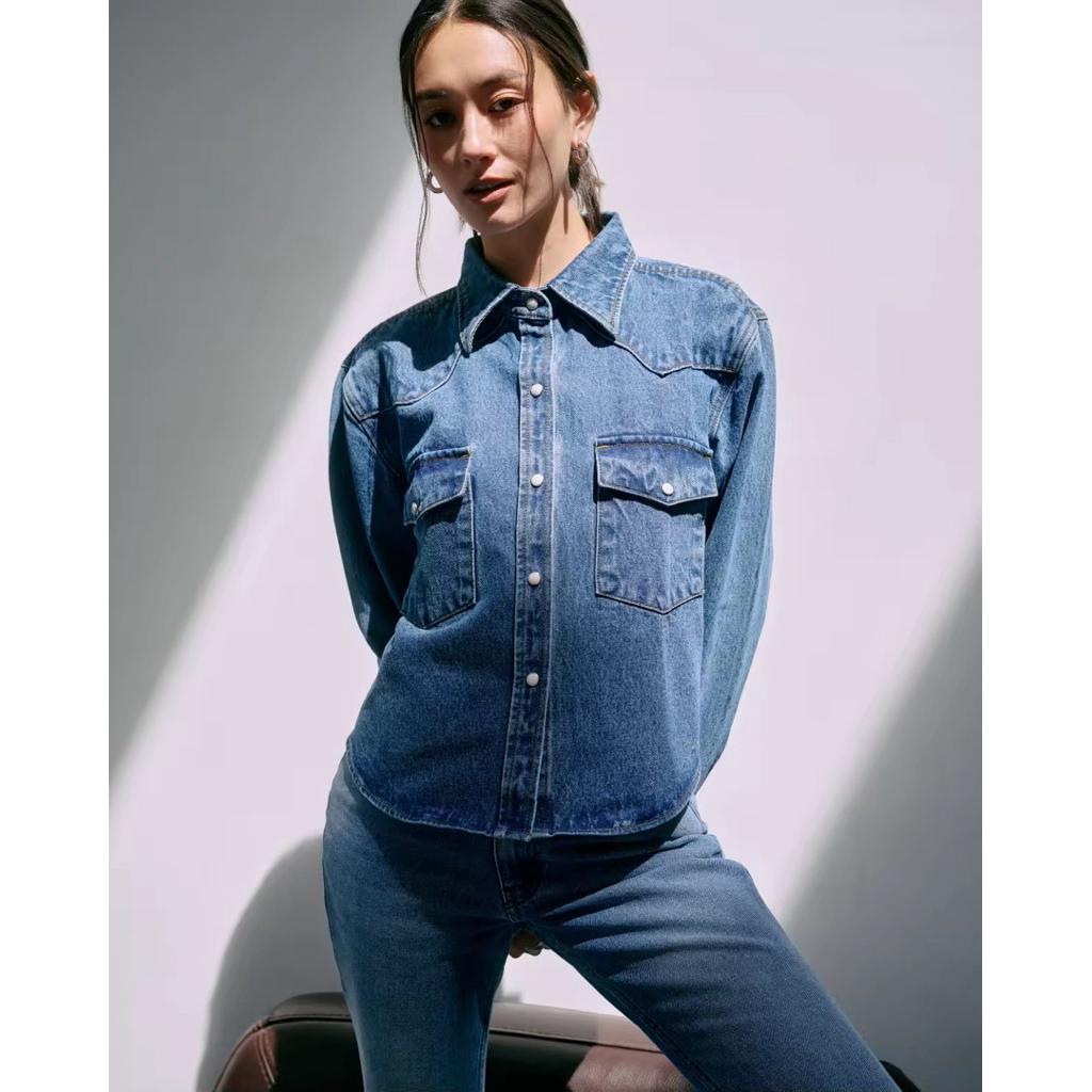 Uesd once AMR DE SAISON ( AIMER ) - 90S Cowboy Shirt, a Shirt in the Style of a Cowboy