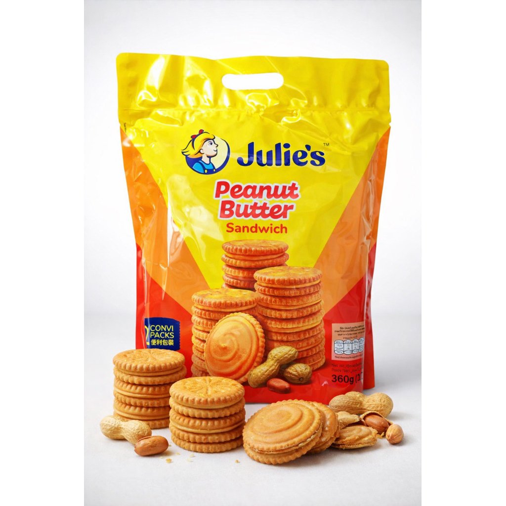 Julie's เนยถั่ว ถุงใหญ่ 360 กรัม